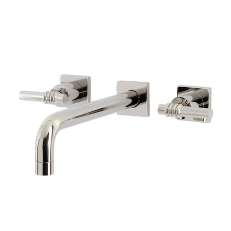 Kingston Brass KS6026ML Wall Mount Tub Faucet, Polished Nickel KS6026ML